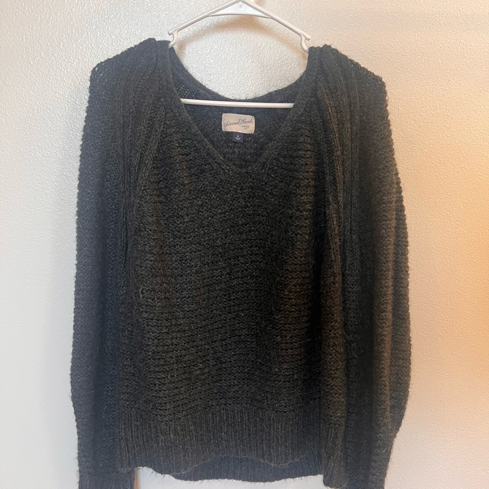 Universal Thread Charcoal V-Neck Sweater